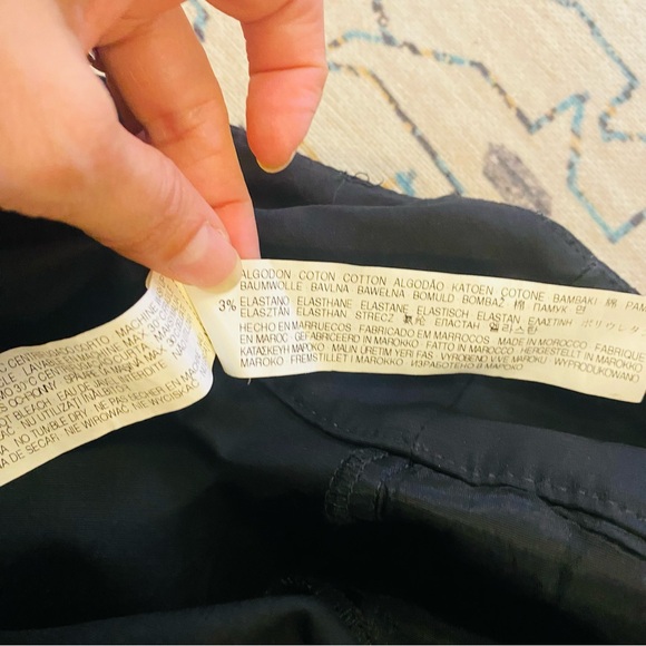 ZARA Black Button Down Belted Mini Skirt - Picture 4 of 4